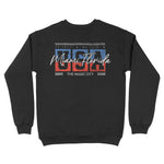 Miami Crewneck in Black - back view