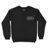 Miami Retro Usa Crewneck Black front