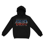 Miami Retro Usa Hoodie Black front