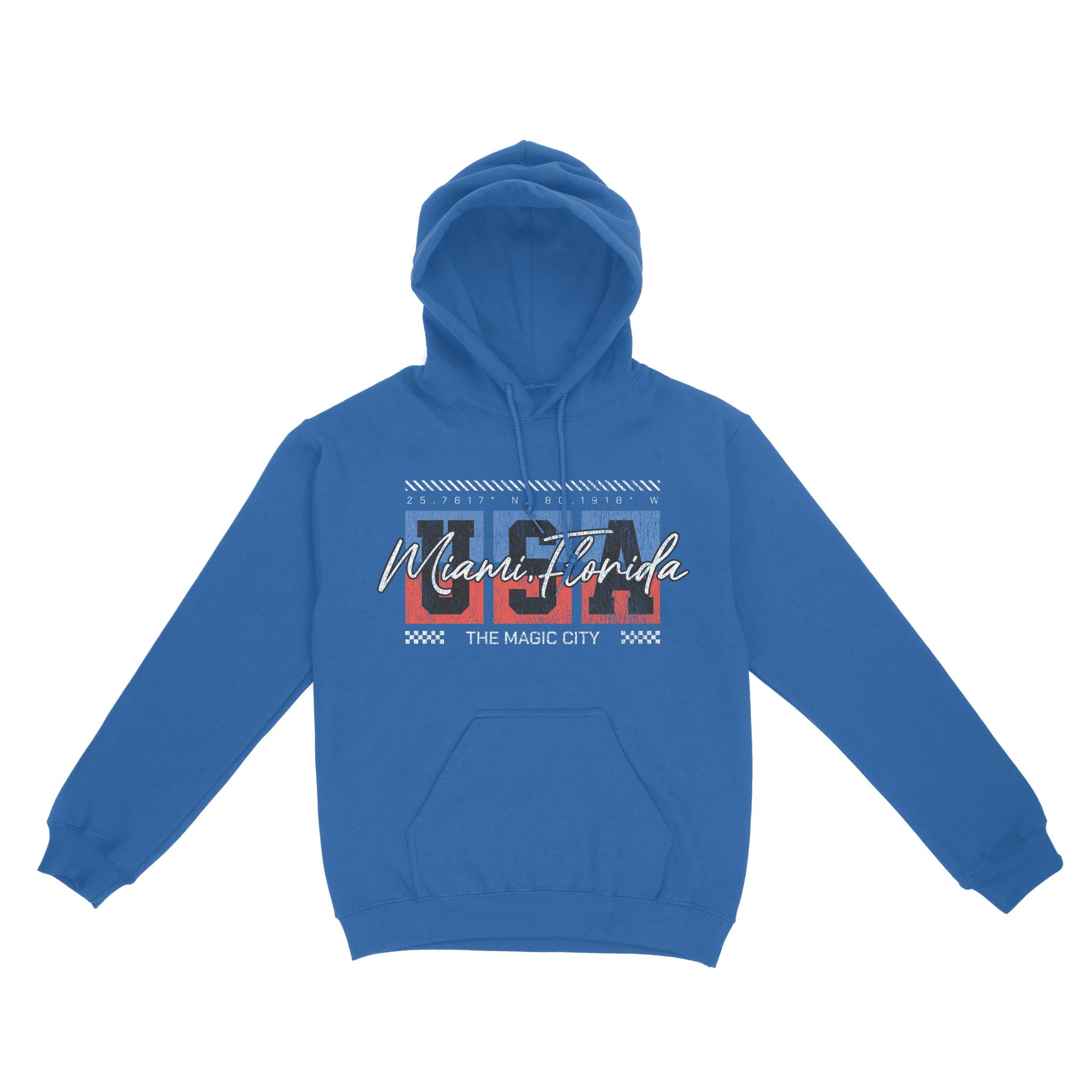 Miami Hoodie in Royal - front view