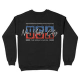 New York Retro Usa Crewneck Black back