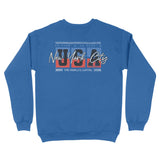 New York Crewneck in Royal - back view
