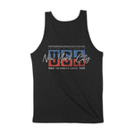 New York Retro Usa Tank Top Black back