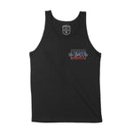 New York Retro Usa Tank Top Black front