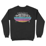Austin Crewneck in Black - back view
