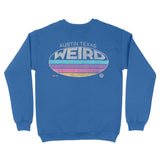 Austin Crewneck in Royal - back view