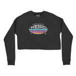 Austin Cropped Crew in Black - front view