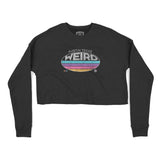 Austin Cropped Crew in Black - front view