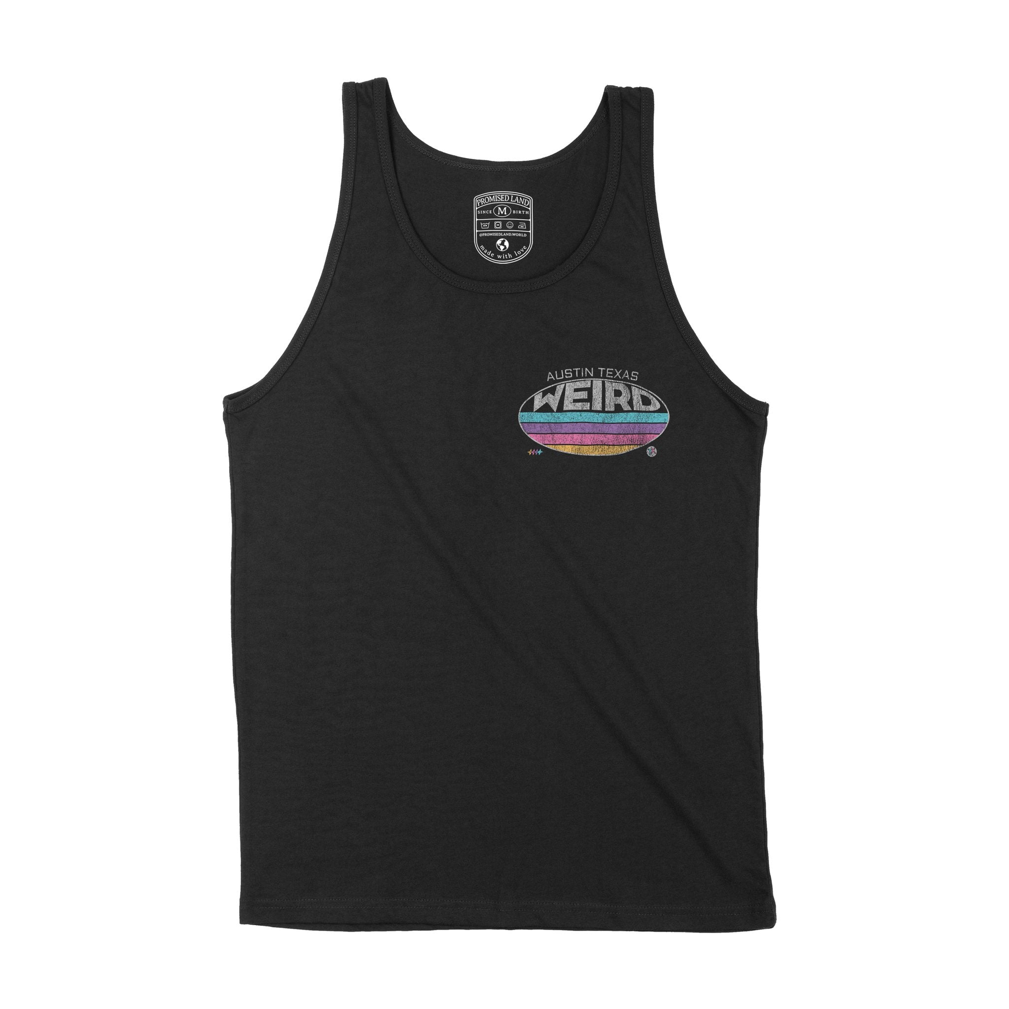 Austin Retro Dude Tank Top Black front