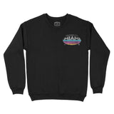 Miami Retro Dude Crewneck Black front