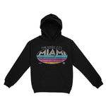 Miami Retro Dude Hoodie Black front