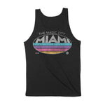 Miami Retro Dude Tank Top Black back