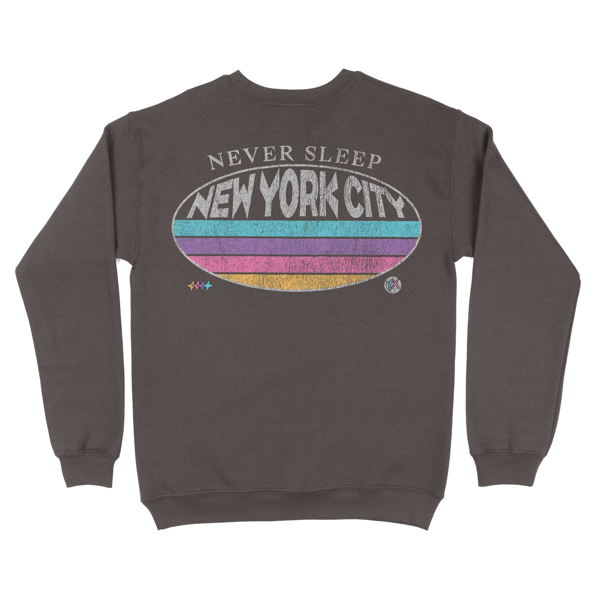 New York Retro Dude Crewneck Dark_Chocolate back