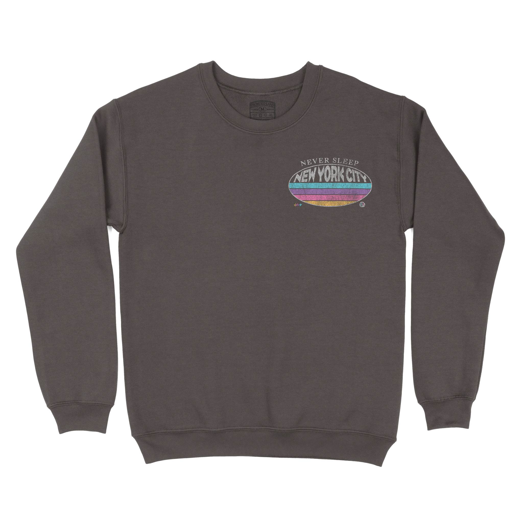 New York Retro Dude Crewneck Dark_Chocolate front