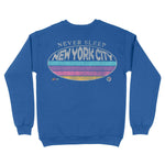 New York Retro Dude Crewneck Royal back