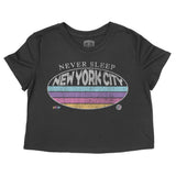 New York Retro Dude Cropped Tee Black front