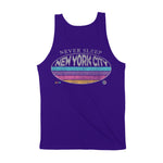 New York Retro Dude Tank Top Team_Purple back