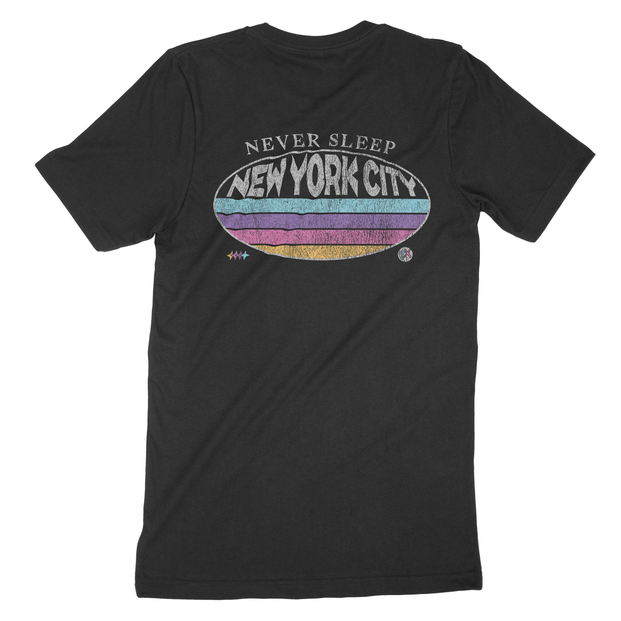 New York Retro Dude T-Shirt Black back