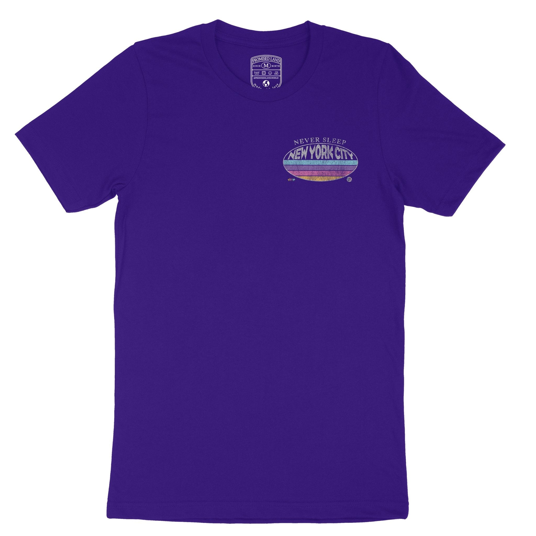 New York Retro Dude T-Shirt Team_Purple front