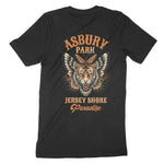 Asbury Park Tigerfly T-Shirt in Black - back view