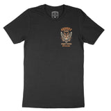 Asbury Park Tigerfly T-Shirt in Black - front view