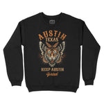 Austin Tigerfly Crewneck Black front