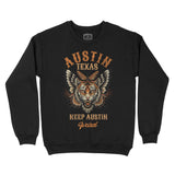 Austin Tigerfly Crewneck Black front