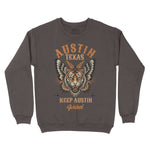 Austin Tigerfly Crewneck Dark Chocolate front