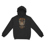 Austin Hoodie in Black - front view