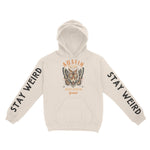 Austin Tigerfly Hoodie in Natural - front with sleeves view