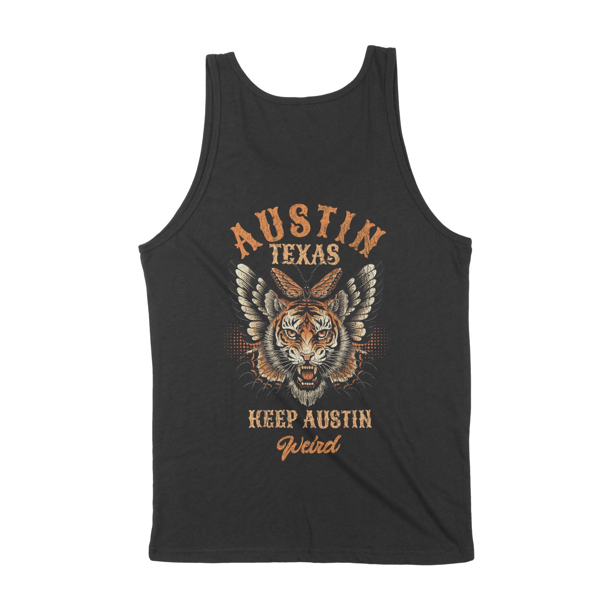 Austin Tank Top in Black - back view