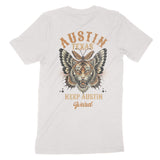 Austin Tigerfly T-Shirt Vintage White back