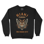 Miami Tigerfly Crewneck Black front