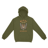 Miami Hoodie in Military Green - front view