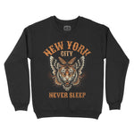 New York Crewneck in Black - front view