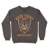 New York Tigerfly Crewneck Dark_Chocolate front