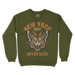 New York Tigerfly Crewneck Military_Green front