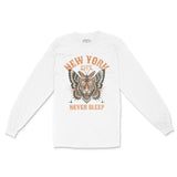 New York Tigerfly Longsleeve in White - front view