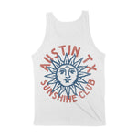 Austin Sun Man Tank Top White back