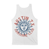 Austin Sun Man Tank Top White back