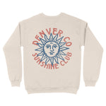 Denver Sun Man Crewneck in Natural - back view