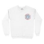 Denver Crewneck in White - front view