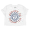 Denver Sun Man Cropped Tee in White - front view