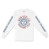 Denver Longsleeve in White - front-sleeves view