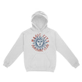 Miami Sun Man Hoodie White front