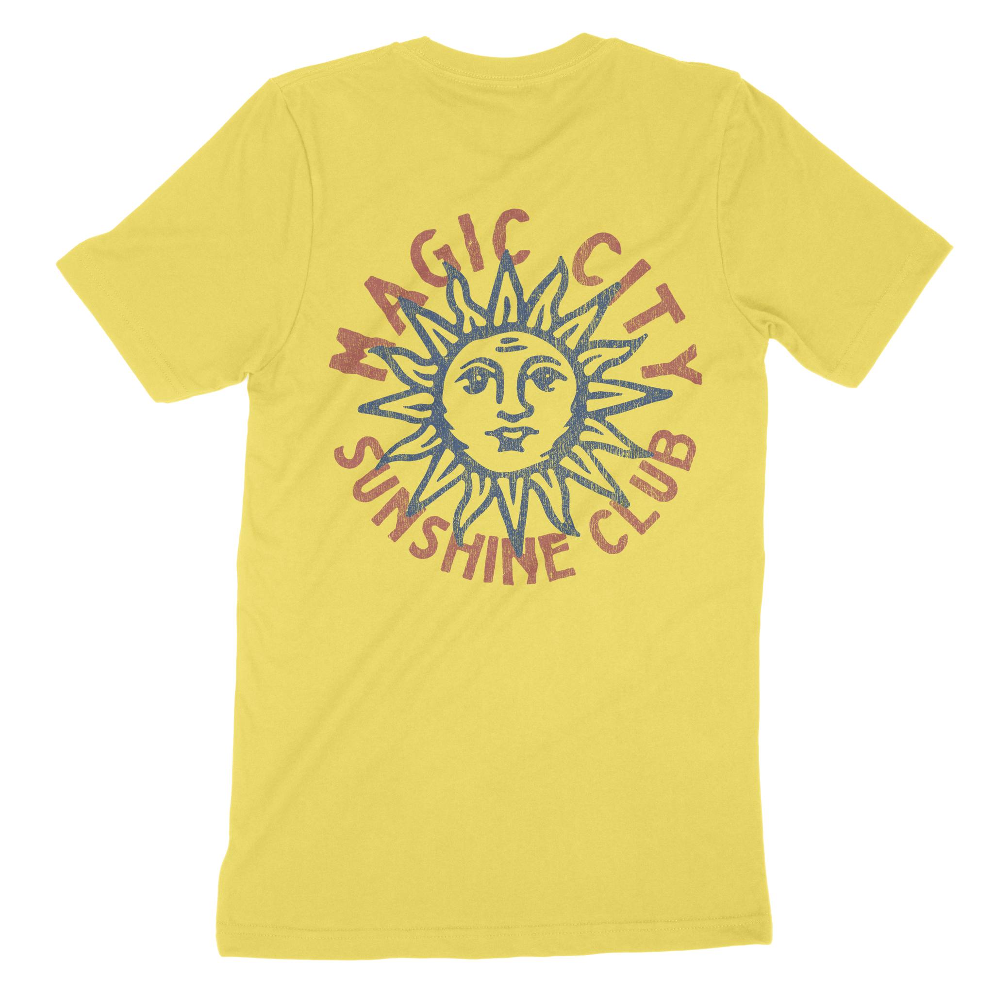 Miami Sun Man T-Shirt Maize Yellow back