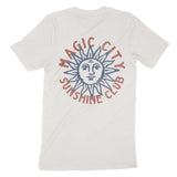 Miami Sun Man T-Shirt Vintage White back