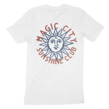 Miami Sun Man T-Shirt White back