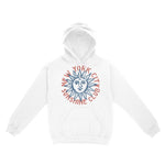 New York Hoodie in White - front view