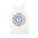 New York Tank Top in White - back view